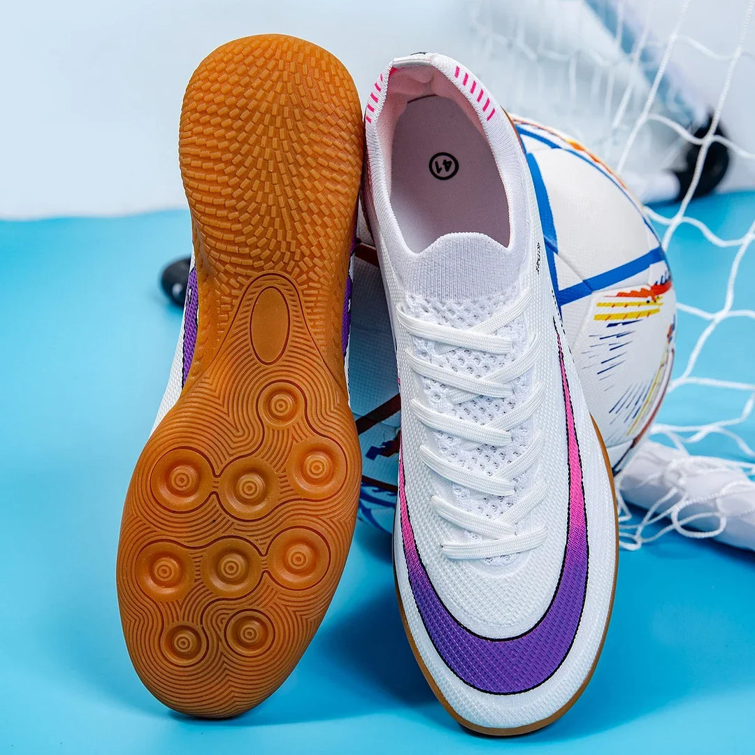 New Men Non-Slip Football Boots FG/TF Soccer Shoes Ultralight High-quality TF Sneakers Cleats Hot-selling Futsal Indoor Match