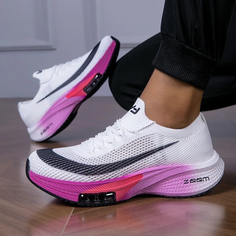 Autumn Unisex Run Shoes Breathable Mesh Ultra Light Cushioning Sneakers Couples Slow Jogging Anti Slip Men Women Tennis Shoes