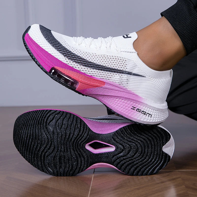 Autumn Unisex Run Shoes Breathable Mesh Ultra Light Cushioning Sneakers Couples Slow Jogging Anti Slip Men Women Tennis Shoes